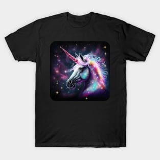 Cool Glittery Space Unicorn T-Shirt